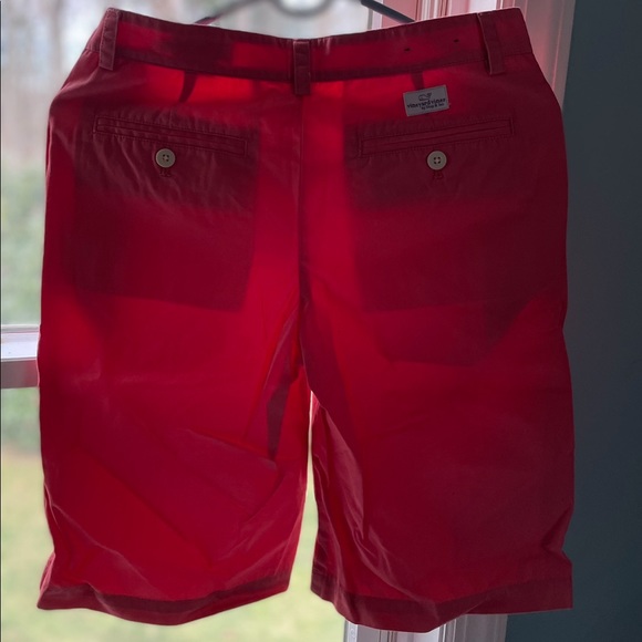 Vineyard Vines Jetty Red Chino Shorts Boys Size: 16 - Picture 2 of 3